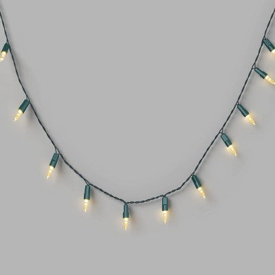  50ct LED Battery Operated Hybrid Miniature String Lights With Green Wire - Wondershop™