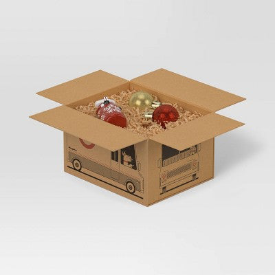  5"x4.75" Bullseye Delivery Truck Christmas Gift Box - Wondershop™