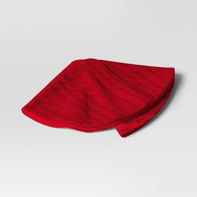 16" Cable Knit Mini Christmas Tree Skirt - Wondershop™