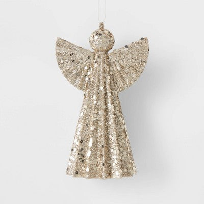  Glittered Angel Christmas Tree Ornament - Wondershop™