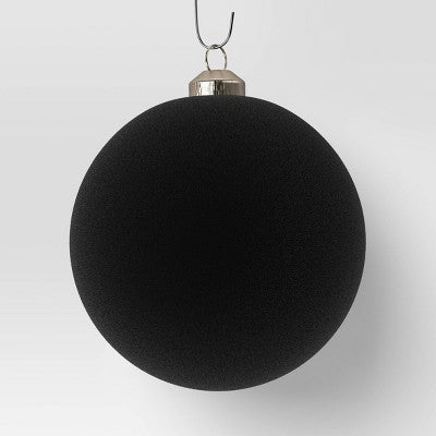  9ct 80mm Christmas Flocked Ball Ornament Set - Wondershop™