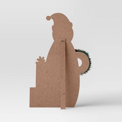  38" Snowman Christmas Porch Leaner And Greeter White - Wondershop™