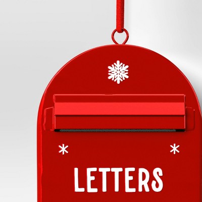  Christmas Metal Postbox Ornament - Wondershop™