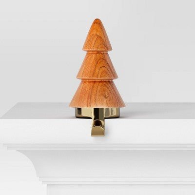  Christmas Wood Tree Stocking Holder - Wondershop™