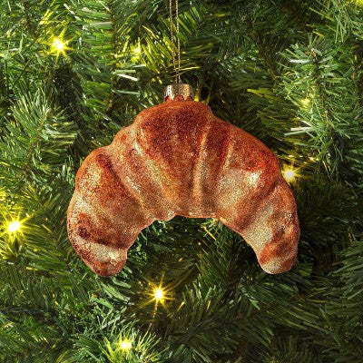  Christmas Glass Croissant Ornament - Wondershop™