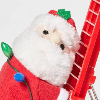  17" Battery Operated Climbing Santa Decorative Figurine - Wondershop™