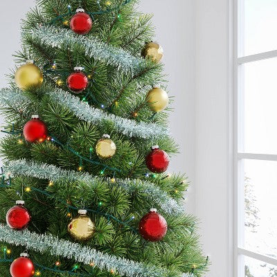  42ct Round Glass Christmas Tree Ornament Set - Wondershop™