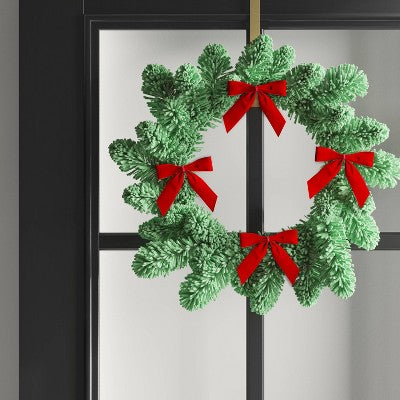  8ct 4.5" Velvet Christmas Bow Red - Wondershop™