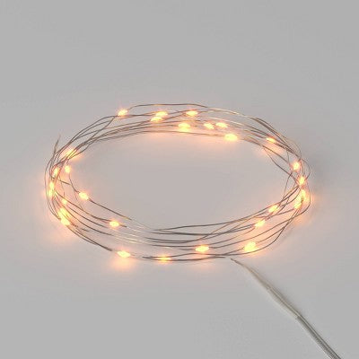  30ct LED Battery Operated Dewdrop Fairy String Lights - Wondershop™