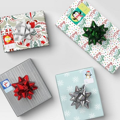 50ct Christmas Gift Tags Peel And Stick Red - Wondershop™