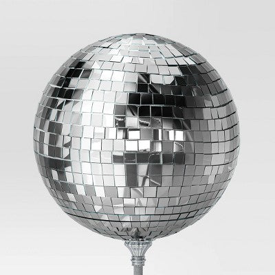  11.25" Mirrored Ball Christmas Tree Topper Silver - Wondershop™