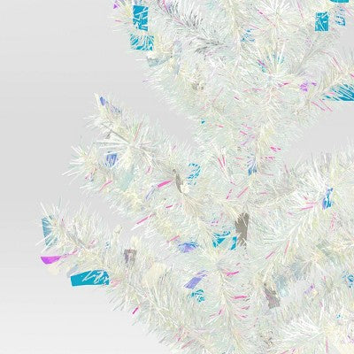  24" Christmas Unlit Tree Iridescent Tinsel - Wondershop™