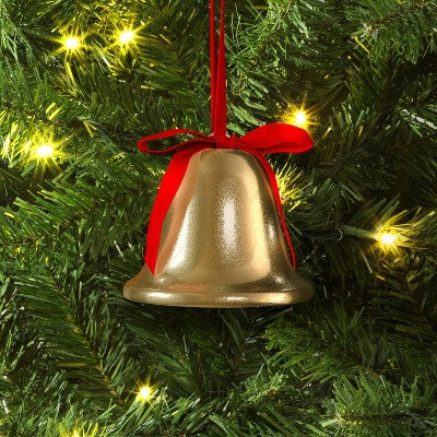  Christmas Metal Bell Ornament Gold - Wondershop™