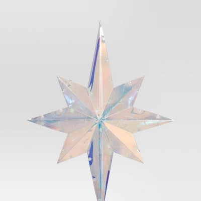  Christmas Lit Plastic Multicolor 8 Point Star Tree Topper - Wondershop™