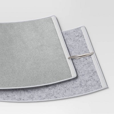  Christmas Roll Up Gray Boucle Tree Collar - Wondershop™