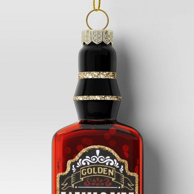  4.92" Christmas Glass Whisky Ornament - Wondershop™