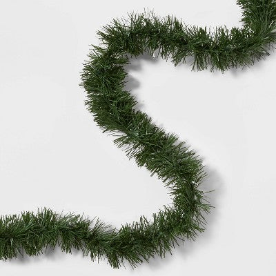  40' Pre-Lit Artificial Pine Christmas Garland Clear Lights - Wondershop™
