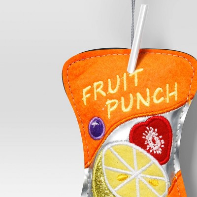  Christmas Fabric Fruit Punch Ornament - Wondershop™