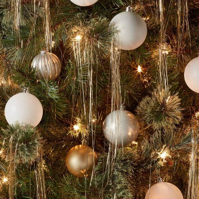  1000ct Tinsel Icicle Christmas Tree Ornament Champagne - Wondershop™: Indoor Use, Snow Theme