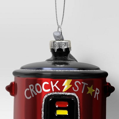  Christmas Glass Slow Cooker Ornament - Wondershop™