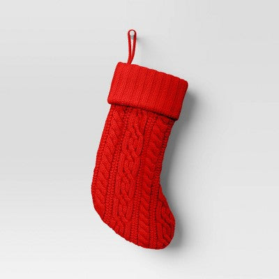  20" Cable Knit Christmas Stocking - Wondershop™