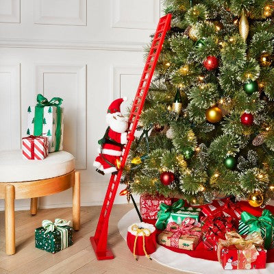  Large Climbing Santa Decorative Christmas Figurine Red - Wondershop™