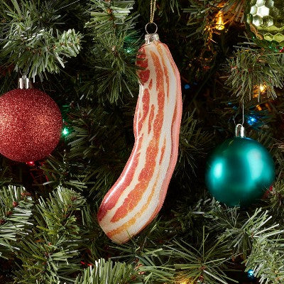  Bacon Glass Christmas Tree Ornament - Wondershop™: Gold, Indoor