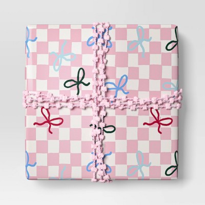  18' Christmas Humble Cheer Premium Ribbon Pink Poms - Wondershop™