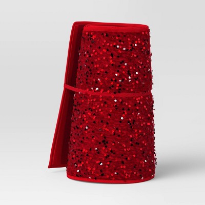  Christmas Roll Up Sequin Collar Red - Wondershop™