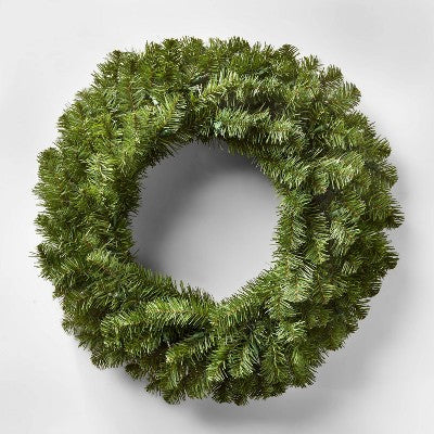  28in Pre-lit Artificial Christmas Wreath Clear Lights - Wondershop™