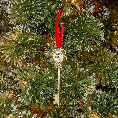  4" 'Santa's Magic Key' Christmas Tree Ornament Gold - Wondershop™