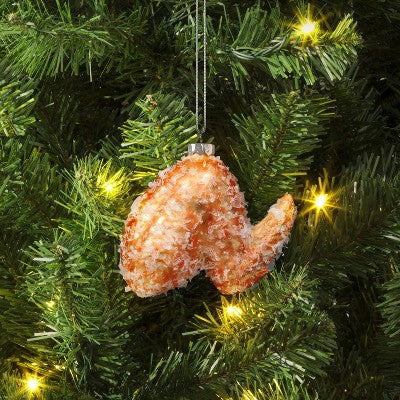  Christmas Glass Chicken Wing Ornament - Wondershop™