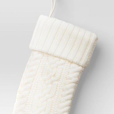  20" Cable Knit Christmas Stocking - Wondershop™