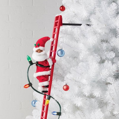  Large Climbing Santa Decorative Christmas Figurine Red - Wondershop™