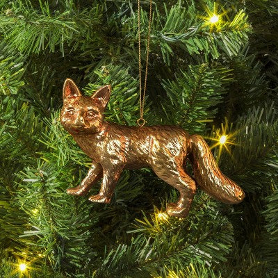  Christmas Gold Fox Ornament - Wondershop™