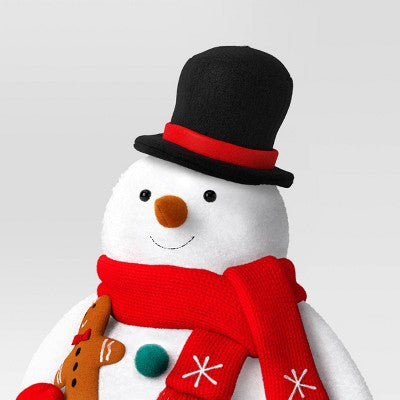 Christmas Fabric Snowman Decor Top Hat - Wondershop™