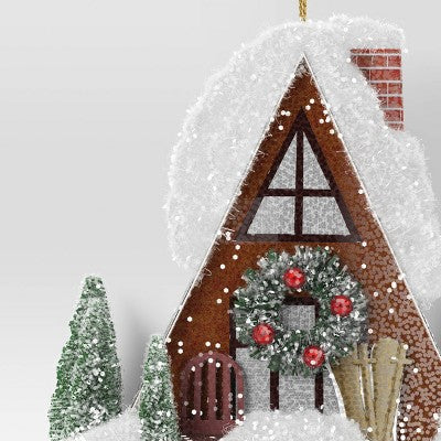  Christmas A Frame House Ornament - Wondershop™