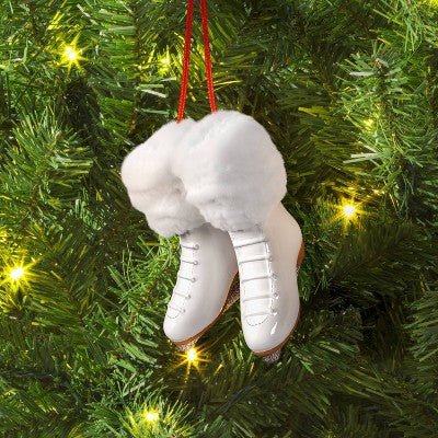  Christmas Polyresin Skate Ornament - Wondershop™