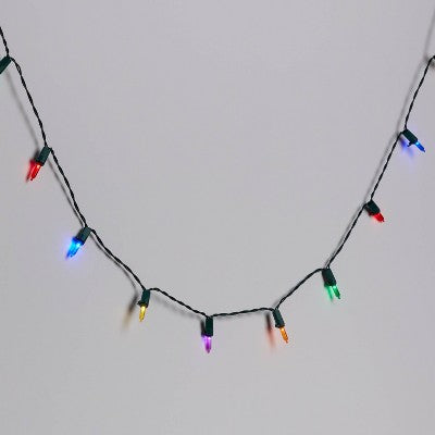  50ct Solar LED Christmas Indoor Outdoor Mini String Lights With Green Wire - Wondershop™