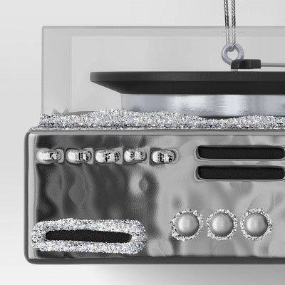  Christmas Silver Record Player Ornament - Wondershop™