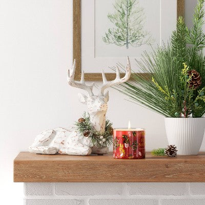  10.25" Sitting Reindeer Animal Figurine - Wondershop™ White