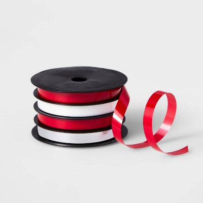  3/8" Christmas Curl Ribbon 72' - Wondershop™