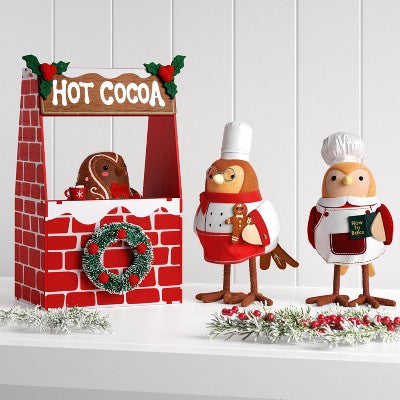  Christmas Featherly Friends Hot Cocoa Stand Decor - Wondershop™