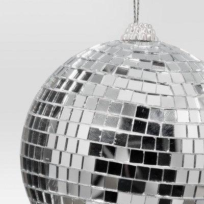  4" Christmas Disco Ball Ornament Silver - Wondershop™