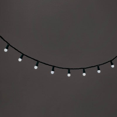  60ct LED Faceted Sphere Christmas String Lights With Green Wire - Wondershop™