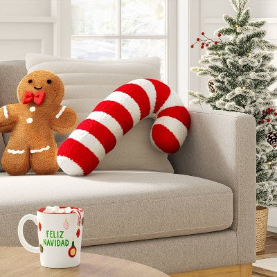  26" Christmas Candy Cane Pillow - Wondershop™