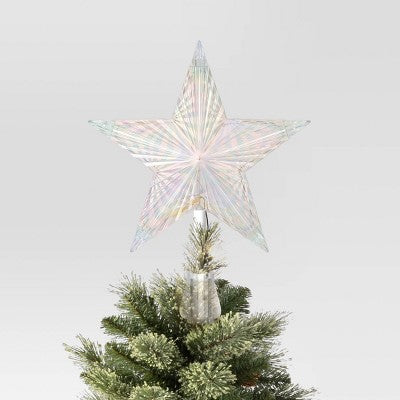  Christmas Lit 5 Point Star Tree Topper Multicolor - Wondershop™