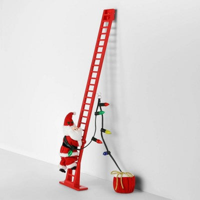  Large Climbing Santa Decorative Figurine Red - Wondershop™