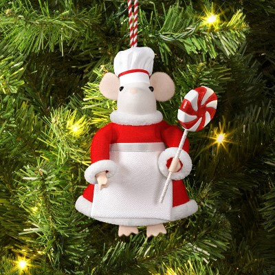  Christmas Felted Wool Mouse Lollipop Chef Ornament - Wondershop™