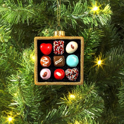  Christmas Glass Box Of Chocolates Ornament - Wondershop™